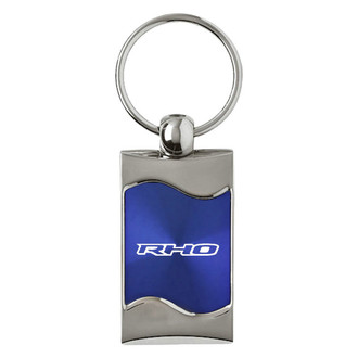 Autogold® - RHO Blue Rectangular Wave Key Chain