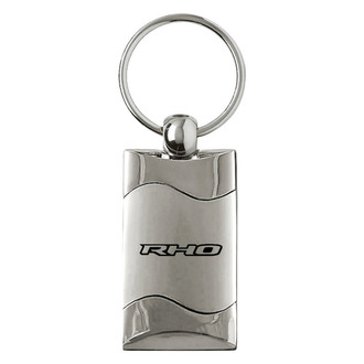 Autogold® - RHO Silver Rectangular Wave Key Chain