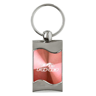Autogold® - RHO Stacked Pink Rectangular Wave Key Chain