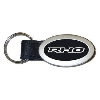 Autogold® - RHO Black Oval Leather Key Chain