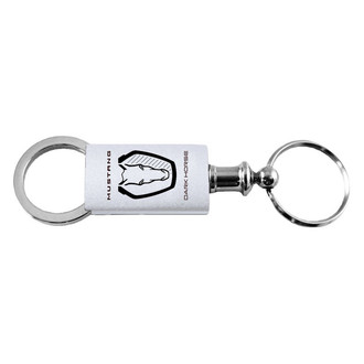 Autogold® - Dark Horse Silver Anodized Aluminum Valet Key Chain