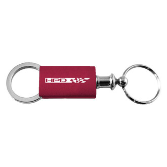Autogold® - HPD Burgundy Anodized Aluminum Valet Key Chain