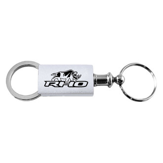 Autogold® - RHO Stacked Silver Anodized Aluminum Valet Key Chain
