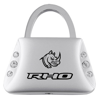 Autogold® - RHO Head Jeweled Purse Key Chain