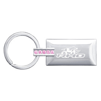 Autogold® - RHO Stacked Pink Rectangular Key Chain