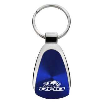 Autogold® - RHO Stacked Blue Teardrop Key Chain