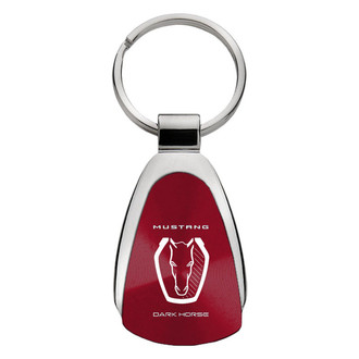 Autogold® - Dark Horse Burgundy Teardrop Key Chain