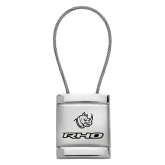 Autogold® - RHO Head Satin-Chrome Cable Key Chain