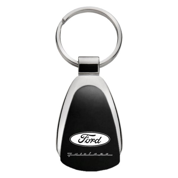 Autogold® - Fairlane Black Teardrop Key Chain