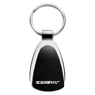 Autogold® - HPD Black Teardrop Key Chain
