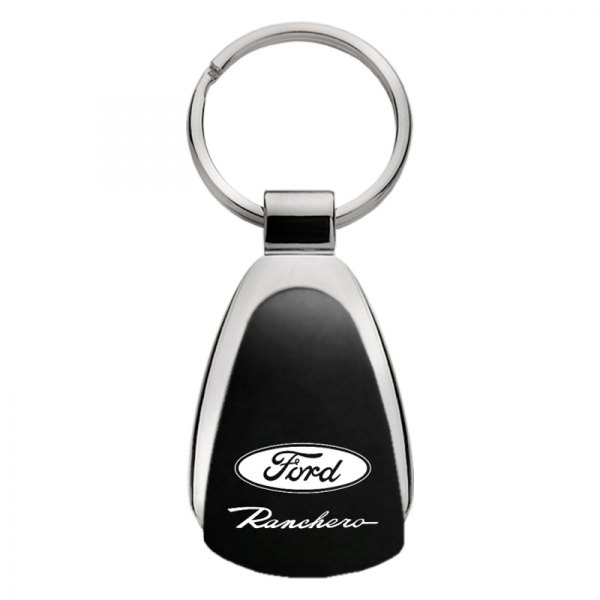 Autogold® - Ranchero Black Teardrop Key Chain