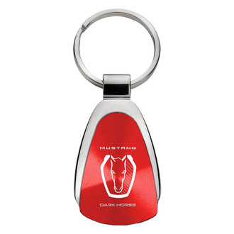 Autogold® - Dark Horse Red Teardrop Key Chain
