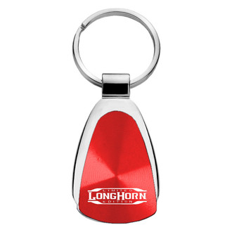 Autogold® - Longhorn Limited Edition Red Teardrop Key Chain
