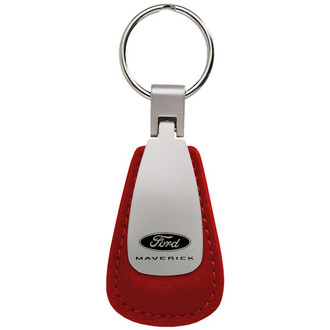 Autogold® - Maverick 2022 Red Leather Teardrop Key Chain