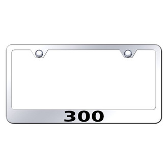 Autogold® - Chrome License Plate Frame with Laser Etched 300 Logo