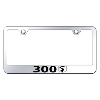 Autogold® - Chrome License Plate Frame with Laser Etched 300S Logo