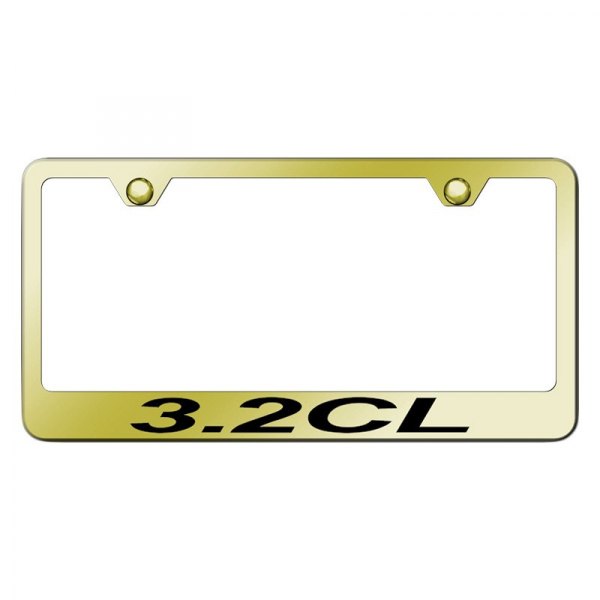 Autogold® - License Plate Frame with Laser Etched 3.2 CL Logo