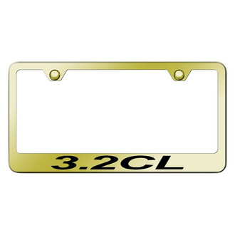 Autogold® - Gold License Plate Frame with Laser Etched 3.2 CL Logo