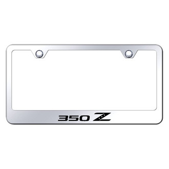 Autogold® - Chrome License Plate Frame with Laser Etched 350Z Logo