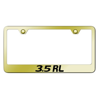 Autogold® - Gold License Plate Frame with Laser Etched 3.5 RL Logo