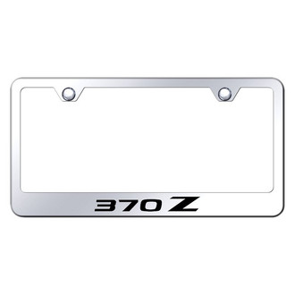 Autogold® - Chrome License Plate Frame with Laser Etched 370Z Logo