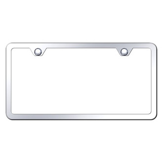 Autogold® - Slimline Plain 2-Hole Polished License Plate Frame