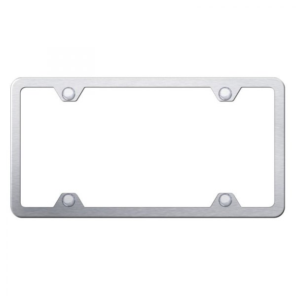 Autogold® - Slimline Plain 4-Hole License Plate Frame