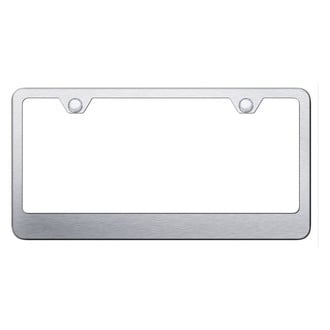 Autogold® - 2-Hole Bottom Brushed License Plate Frame