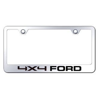 Autogold® - Chrome License Plate Frame with Laser Etched 4x4 Ford Logo