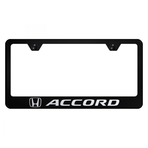 Autogold® - License Plate Frame with Laser Etched Accord Logo