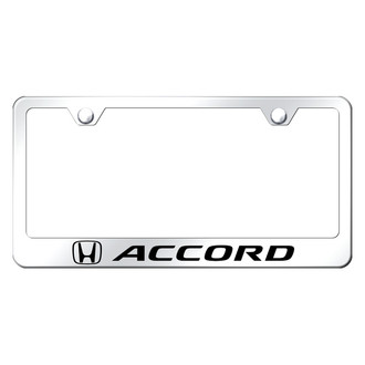 Autogold® - Chrome License Plate Frame with Laser Etched Accord Logo