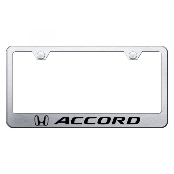 Autogold® - License Plate Frame with Laser Etched Accord Logo