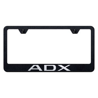 Autogold® - Rugged Black License Plate Frame with Laser Etched ADX Logo
