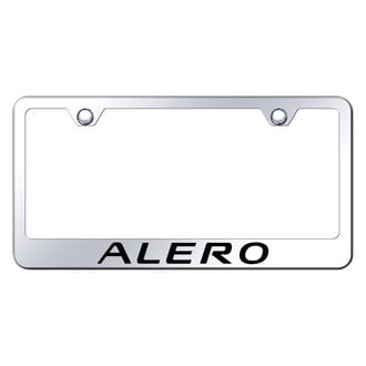 Autogold® - Chrome License Plate Frame with Laser Etched Alero Logo