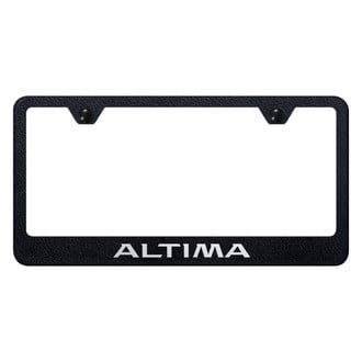 Autogold® - Rugged Black License Plate Frame with Laser Etched Altima Logo