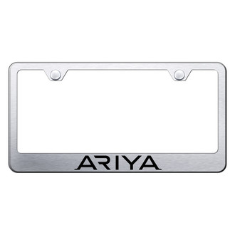 Autogold® - Brushed License Plate Frame with Laser Etched Ariya Logo