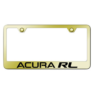 Autogold® - Gold License Plate Frame with Laser Etched Acura RL Logo