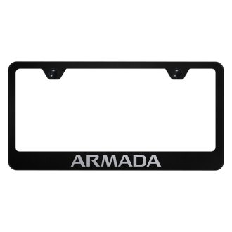 Autogold License Plate Frame with Laser Etched Armada Logo