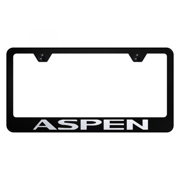 Autogold® - License Plate Frame with Laser Etched Aspen Logo