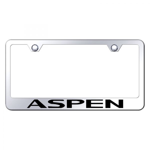 Autogold® - License Plate Frame with Laser Etched Aspen Logo