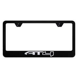 Autogold® - Black License Plate Frame with Laser Etched AT4 Logo