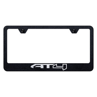 Autogold® - Rugged Black License Plate Frame with Laser Etched AT4 Logo