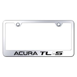 Autogold® - Chrome License Plate Frame with Laser Etched Acura TL Type S Logo