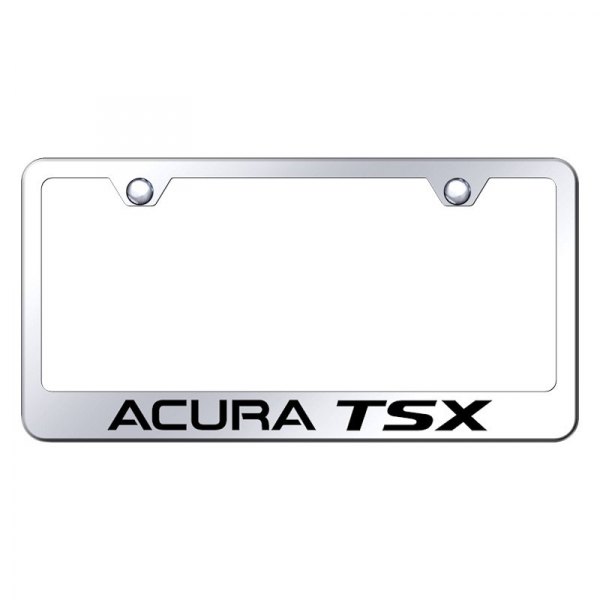 Autogold® - License Plate Frame with Laser Etched Acura TSX Logo