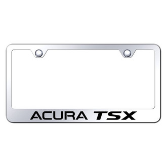 Autogold® - Chrome License Plate Frame with Laser Etched Acura TSX Logo