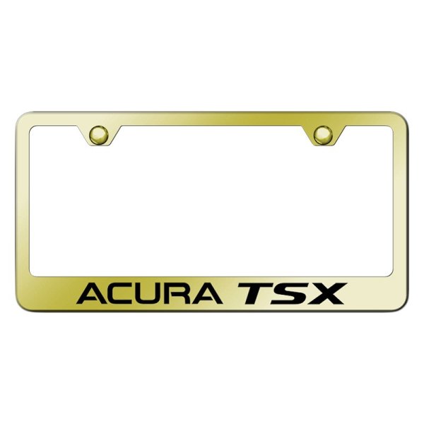 Autogold® - License Plate Frame with Laser Etched Acura TSX Logo