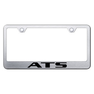 Autogold® - Brushed License Plate Frame with Laser Etched ATS Logo