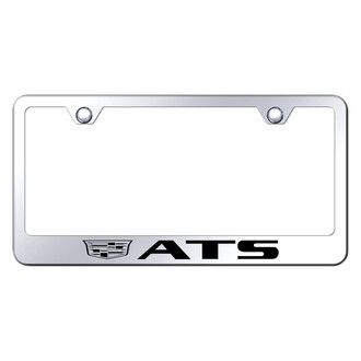 Autogold® - Chrome License Plate Frame with Laser Etched ATS New Logo