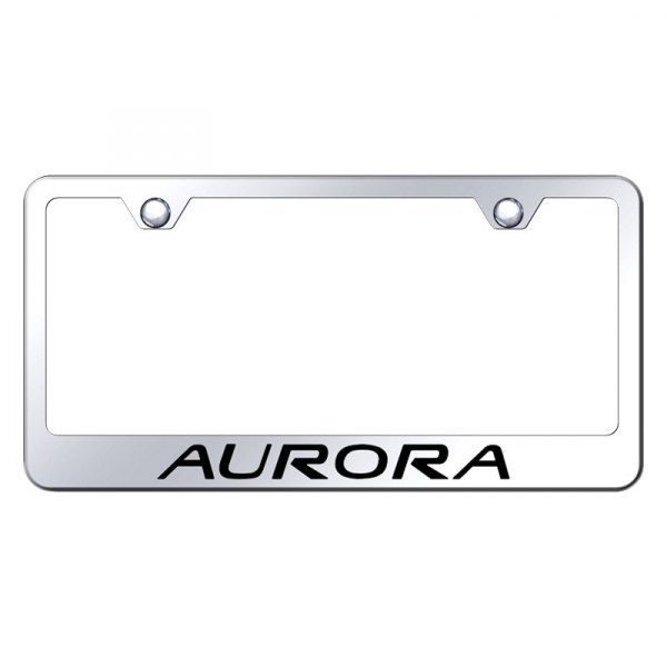 Autogold® - License Plate Frame with Laser Etched Aurora Logo