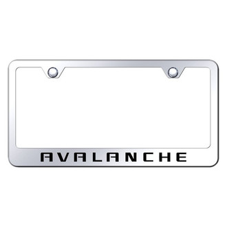 Autogold® - Chrome License Plate Frame with Laser Etched Avalanche Logo